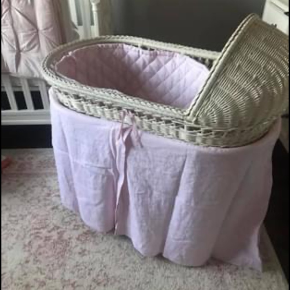 Pottery barn bassinet bedding